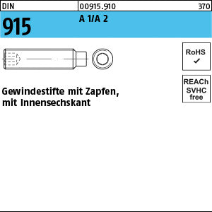 DIN 915 A 1/A2 rostfrei A1/A2 - Gewindestifte