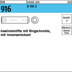 DIN 916 A 1/A2 rostfrei A1/A2 - Gewindestifte