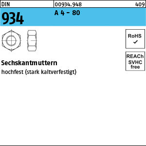 DIN 934 A4-80 A4-80 - Sechskantmuttern