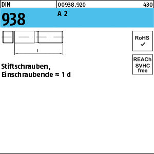 DIN 938 A2 - Stiftschrauben