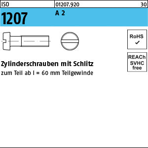 ISO 1207 A2 - Zylinderschrauben