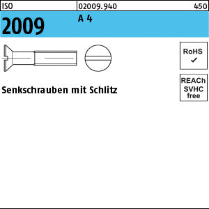 ISO 2009 A4 - Senkschrauben