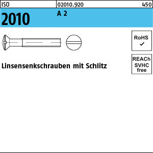 ISO 2010 A2 - Linsensenkschrauben