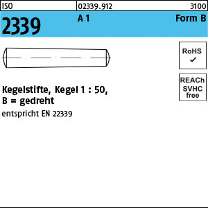 ISO 2339 A 1 B rostfrei - Kegelstifte