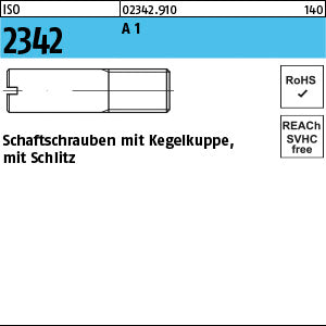 ISO 2342 1.4305 rostfrei - Schaftschrauben mit Schlitz