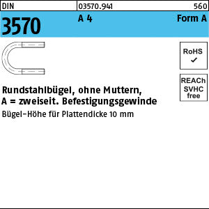 DIN 3570 A4 A 23 / NW 15 - Rundstahlbügel