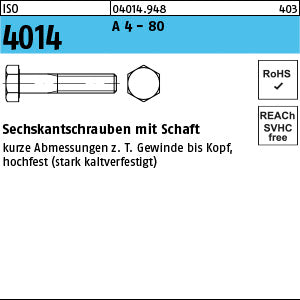 ISO 4014 A4-80 A4-80 - Sechskantschrauben