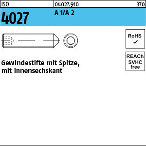ISO 4027 A2 rostfrei A1/A2 - Gewindestifte