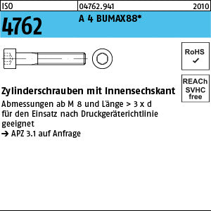 ISO 4762 A4 BUMAX88 A4-88 - Zylinderschrauben