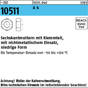 ISO 10511 A4 - Sechskantmuttern