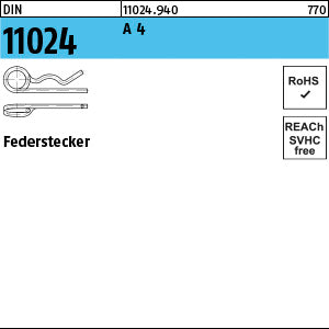 DIN 11024 A4 mm Drahtstärke 2, 25 mm - Federstecker