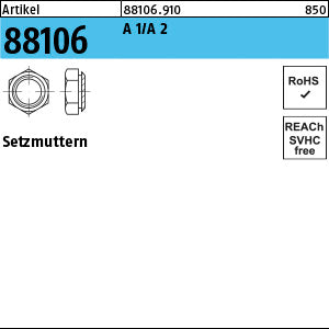 Setzmuttern A 1/A2 / 0, 9 A 1/A2 - Setzmuttern