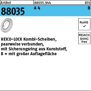 HEICO-LOCK Kombischeiben A4 HKB- 8S A - HEICO-LOCK Kombisch.