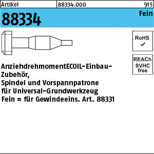 Spindel und Vorspannpatrone