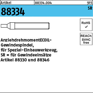 AMECOIL-Gewindespindel für Spezial-Einbauwerkzeug SR