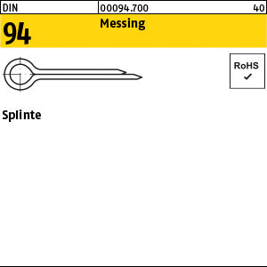 DIN 94 Messing - Splinte