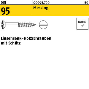 DIN 95 Messing - Holzschrauben