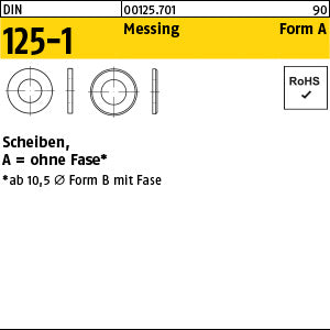 DIN 125 Messing B 10, 5 (10, 5 x ) - Scheiben
