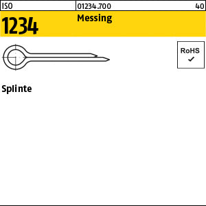 ISO 1234 Messing - Splinte