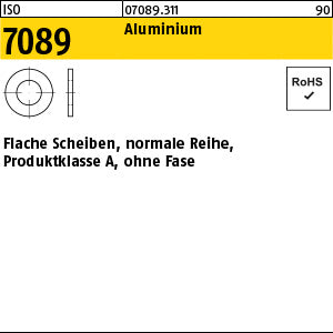 ISO 7089 Aluminium 4 ( x 0, 8) Al - Scheiben