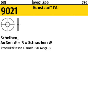 DIN 9021 Kunststoff 3, 2 Polyamid Kunstst - Scheiben