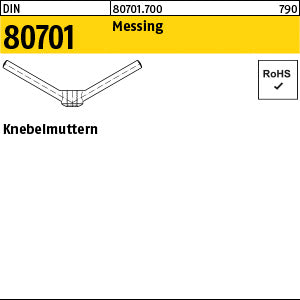 DIN 80701 Messing - Knebelmuttern