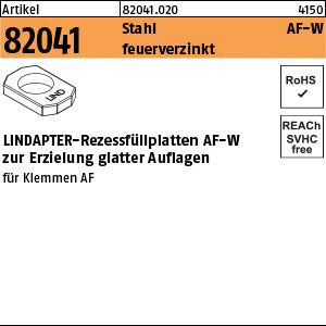 LINDAPTER AFW Stahl Adapter, feuerverzinkt