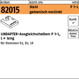 LINDAPTER Stahl P1 galvanisch verzinkt, lang