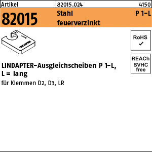 LINDAPTER Stahl P1 feuerverzinkt, lang