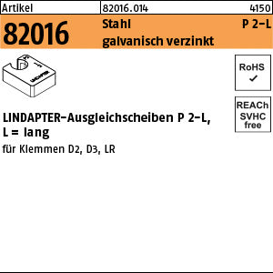 LINDAPTER Stahl P2 galvanisch verzinkt, lang