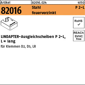 LINDAPTER Stahl P2 feuerverzinkt, lang