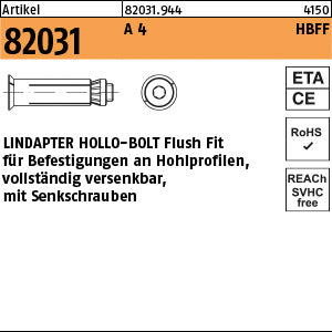 LINDAPTER-Hollo-Bolt A4 HBSTFF 08-Größe