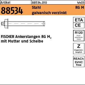 FISCHER-Ankerstangen Stahl verzinkt RG