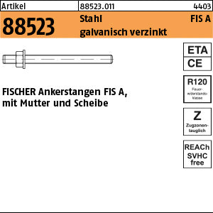 FISCHER-Gewindestangen Stahl galvanisch verzinkt FIS A