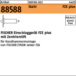 FISCHER-Zykon Einschlaggerät FZE 10 plus