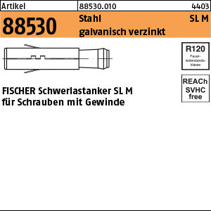 FISCHER-Schwerlastdübel St./galvanisch verzinkt, SL