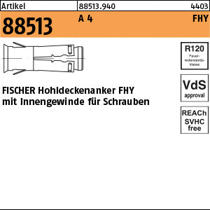 FISCHER-Hohldecken-Anker FHY A4