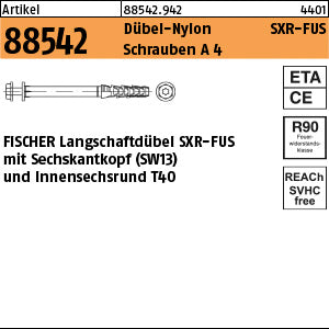 FISCHER-Rahmendübel SXR FUS A4