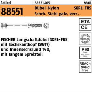 FISCHER-Langschaftdübel SXRL FUS