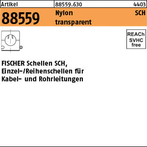 FISCHER-Schellen weiss/transparent SCH