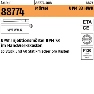 UPAT Injektionsmör. UPM 33-360 im Handwerkerkasten