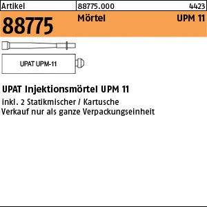 UPAT Injektionsmör. UPM 11-300 (1 Kart. a 300ml, 2 Statikm.)