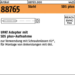 UPAT Adapt. SDS-plus 1/2 VK für UKA3/UMV -M 16
