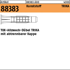TOX - Dübel TRIKA Kunststoff - TOX-ALlzweck-Dübel