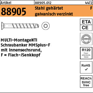 MULTI-MONTI MMSplus-F T30 (Senkkopf-ISR) - MULTI-MONTI MMSplus-F