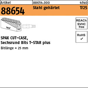 SPAX Cut-Case Bit T10+ SW 1/4 x - Bit T-Star Plus
