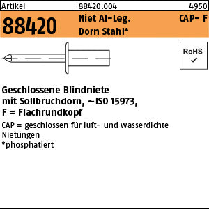 CAP - Blindniete Alu/Stahl - CAP-Blindniete
