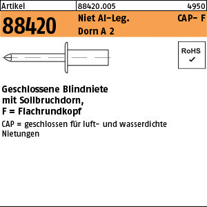 CAP - Blindniete Alu/A2 - CAP-Blindniete