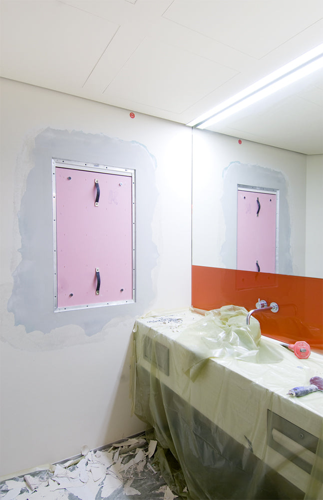 AluRapid I/EI90 Revisionstür - für Installationsschachtwand - Klappe einsetzen