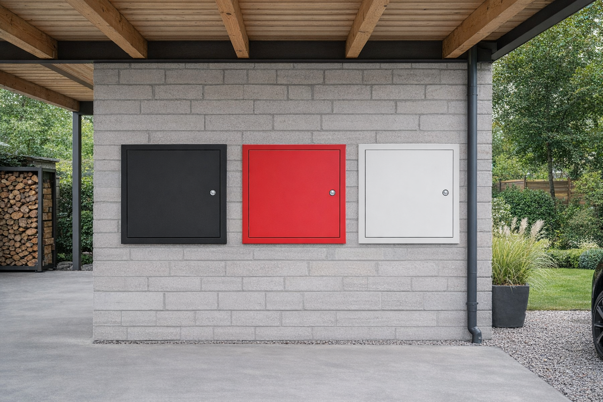 Nordmacher PureAccess Outdoor Revisionstür – farblich beschichtet nach RAL